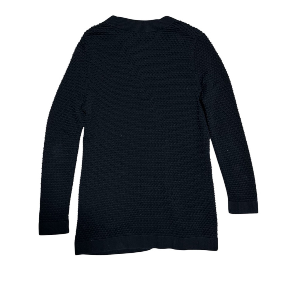 COS Women's Long Textured Cotton Cardigan - Black, X-Small - Picture 4 of 9